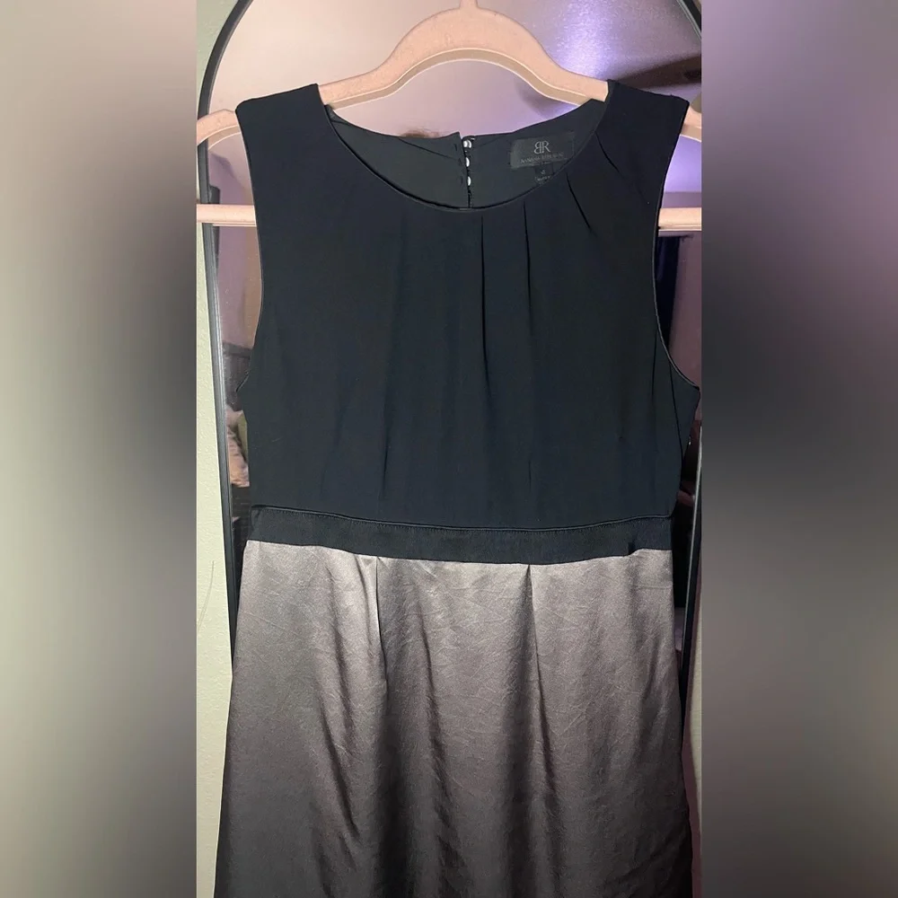 Banana Republic Strapless Black and Gray Dress